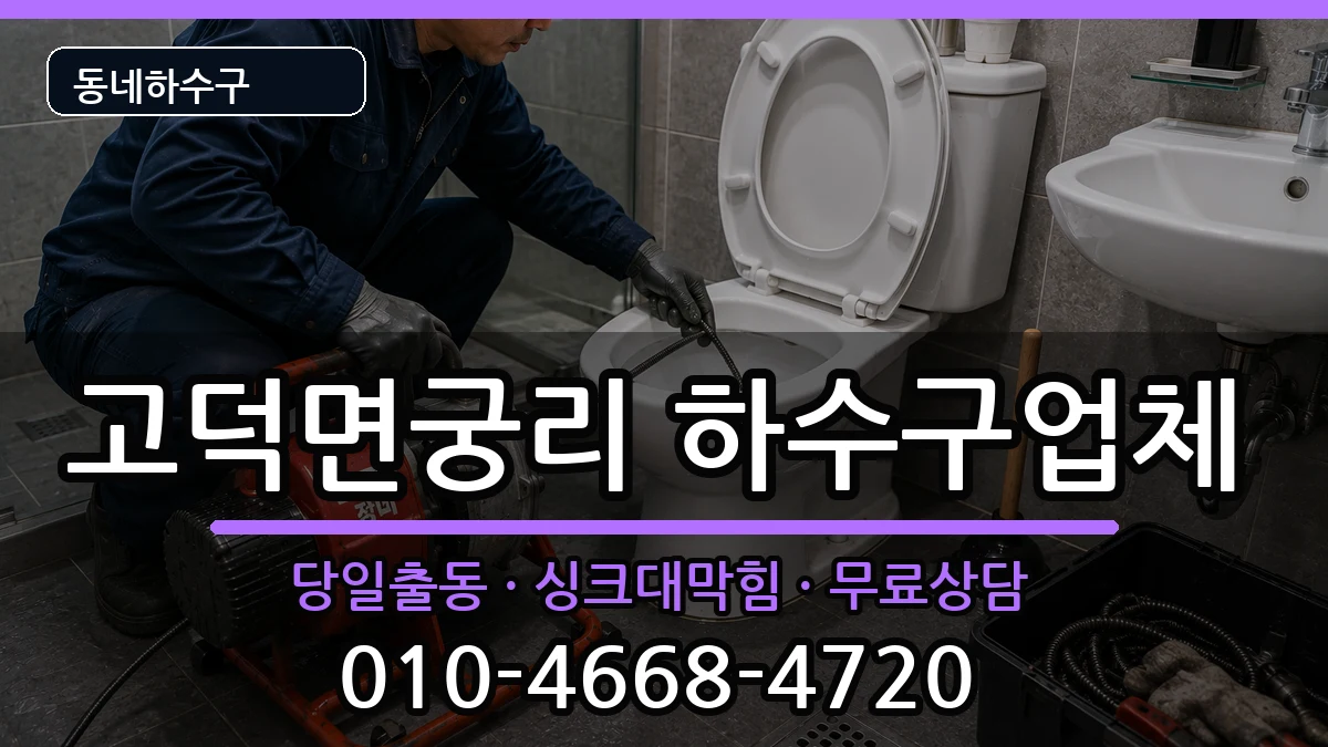 경기평택시고덕면궁리  하수구막힘 사례형