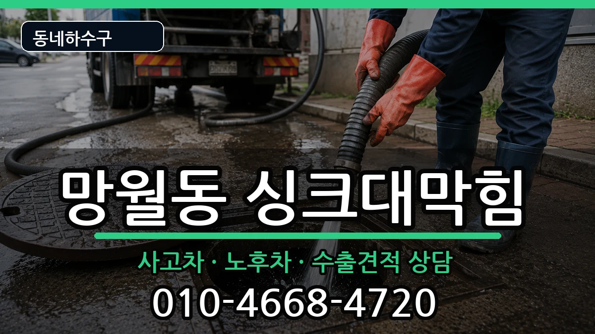 경기하남시망월동 싱크대막힘 증상 처리 안내 이미지 1