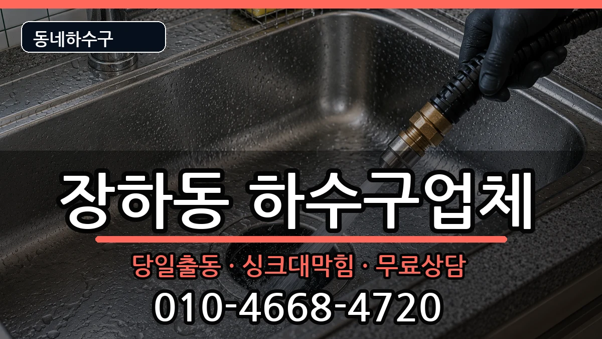 경기안산시상록구장하동 하수구막힘 증상 처리 안내 이미지 3