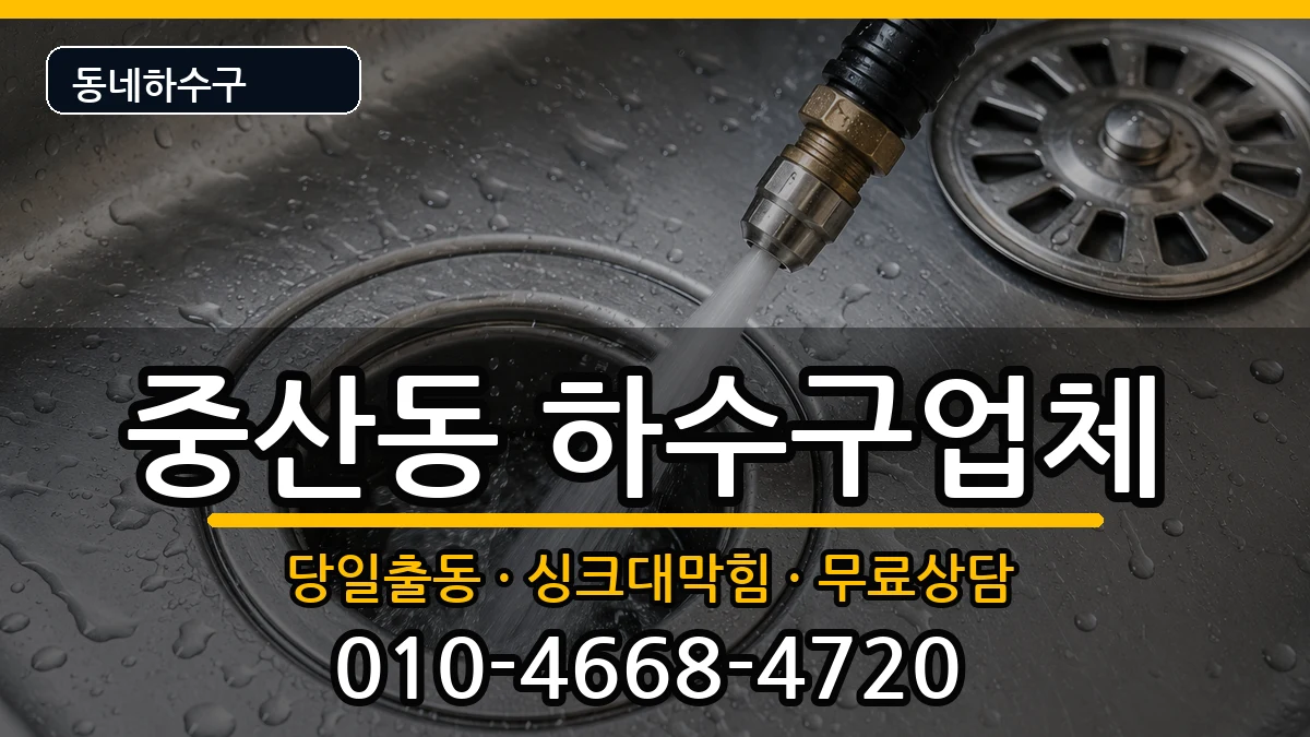 경기고양시일산동구중산동 하수구막힘 경기고양시일산동구중산동 하수구막힘 증상 처리 안내 이미지 2