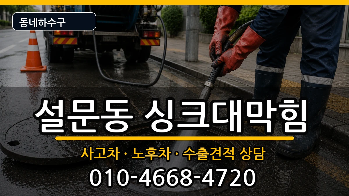 경기고양시일산동구설문동 싱크대막힘 경기고양시일산동구설문동 싱크대막힘 증상 처리 안내 이미지 1