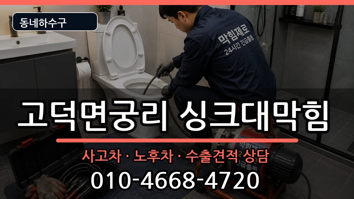 경기평택시고덕면궁리 싱크대막힘 증상 처리 안내 이미지 2