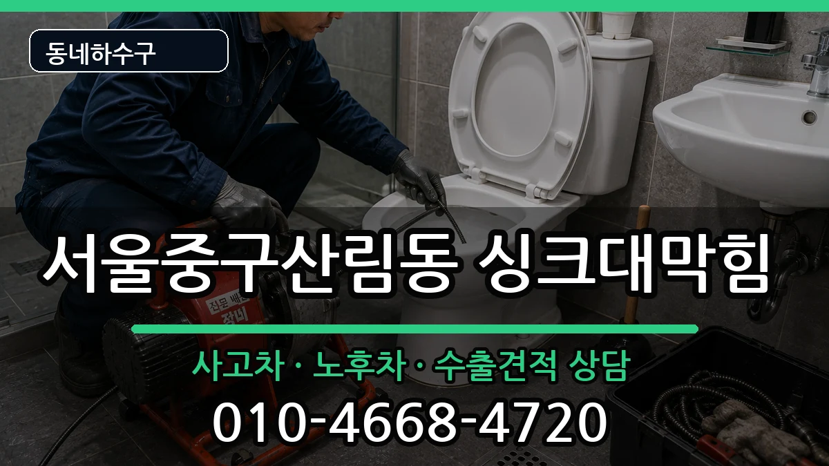 서울중구산림동 싱크대막힘 서울중구산림동 싱크대막힘 증상 처리 안내 이미지 1