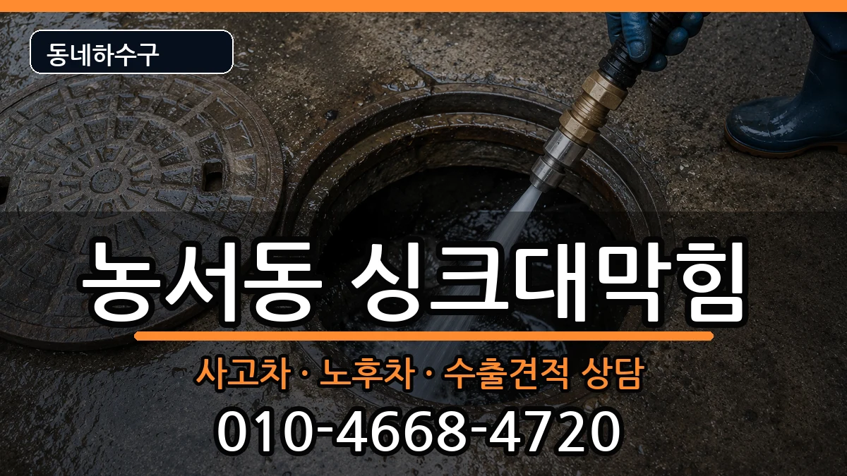 경기용인시기흥구농서동 싱크대막힘 증상 처리 안내 이미지 2