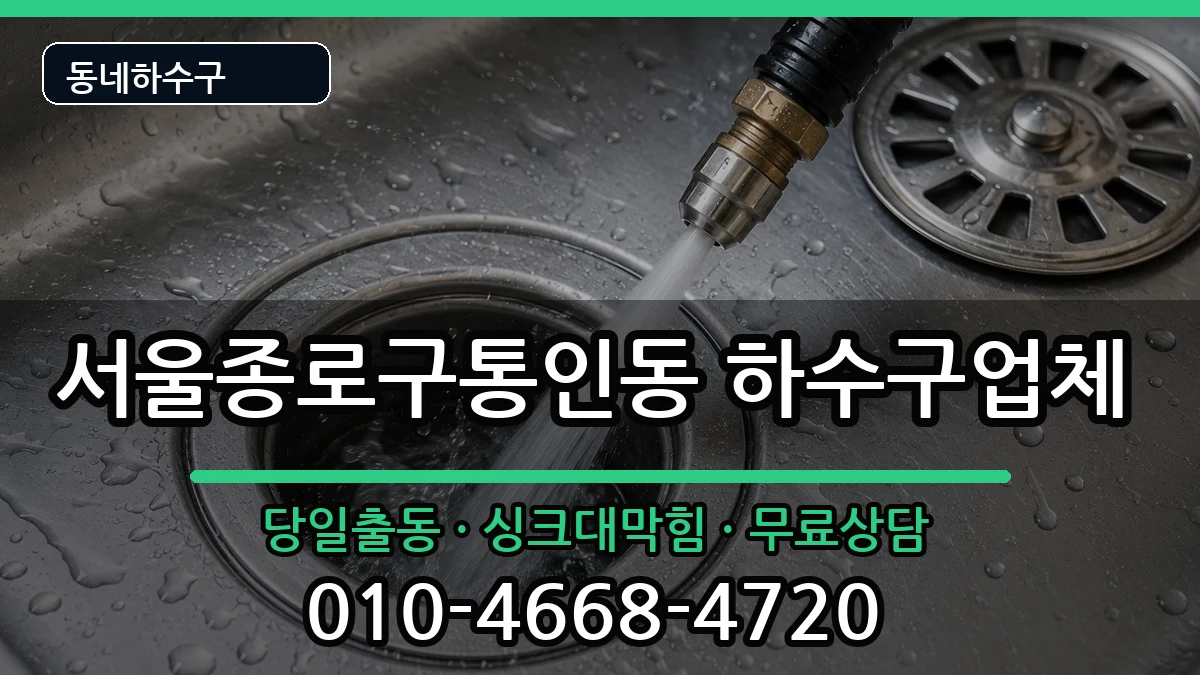 서울종로구통인동 하수구막힘 서울종로구통인동 하수구막힘 증상 처리 안내 이미지 2