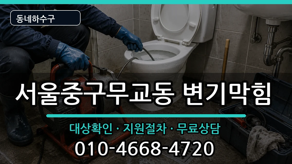 서울중구무교동 변기막힘 서울중구무교동 변기막힘 증상 처리 안내 이미지 1