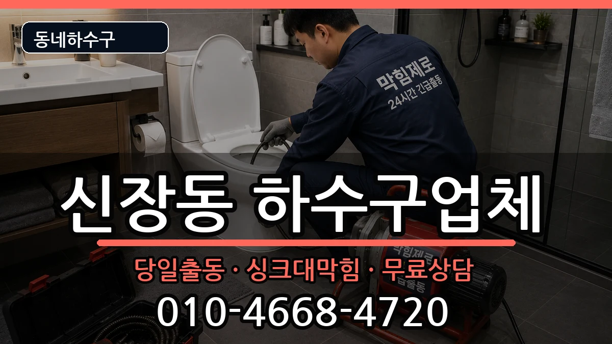 경기하남시신장동 하수구막힘 증상 처리 안내 이미지 2