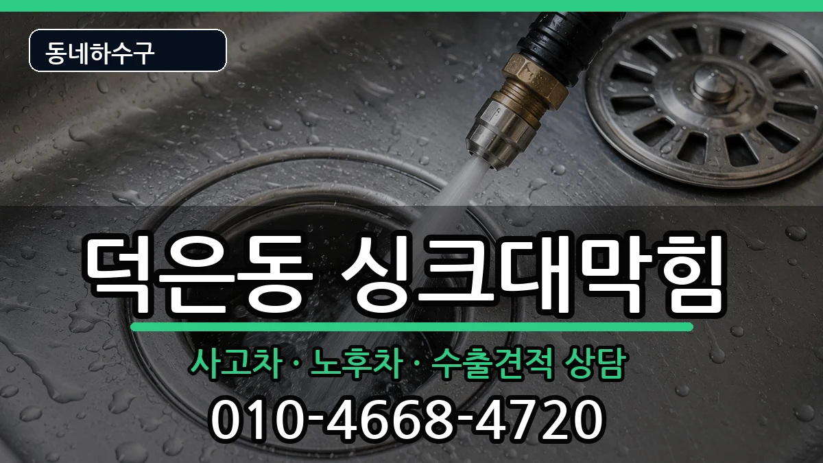 경기고양시덕양구덕은동  싱크대막힘 비용형