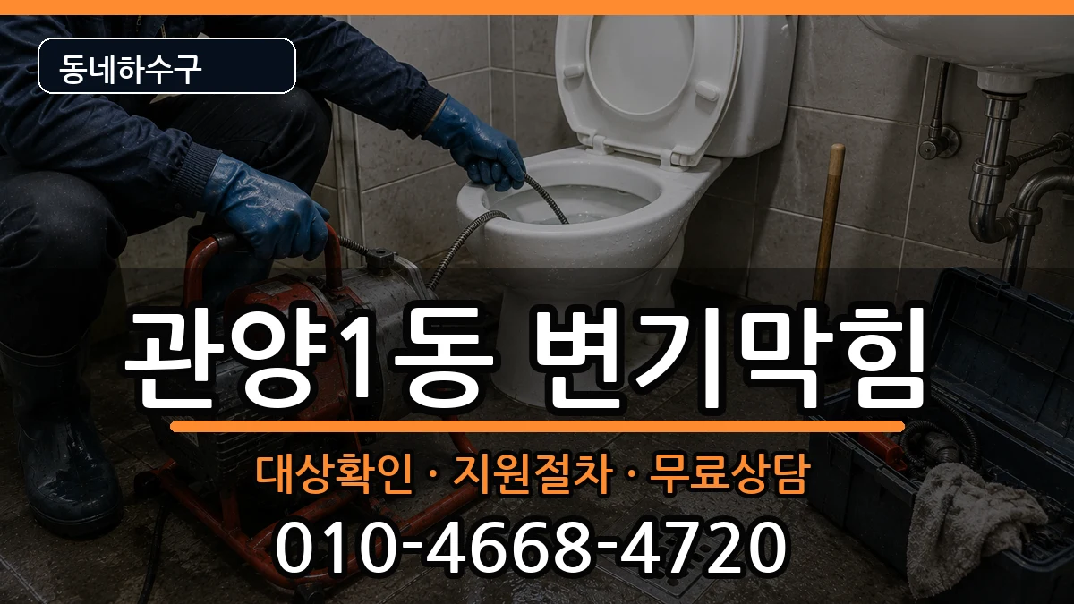 경기안양시동안구관양1동 변기막힘 경기안양시동안구관양1동 변기막힘 증상 처리 안내 이미지 1