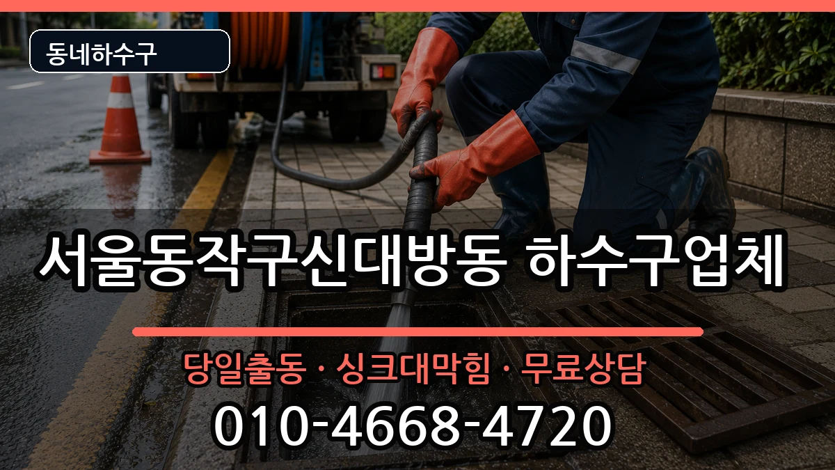 서울동작구신대방동 하수구막힘 서울동작구신대방동 하수구막힘 증상 처리 안내 이미지 1