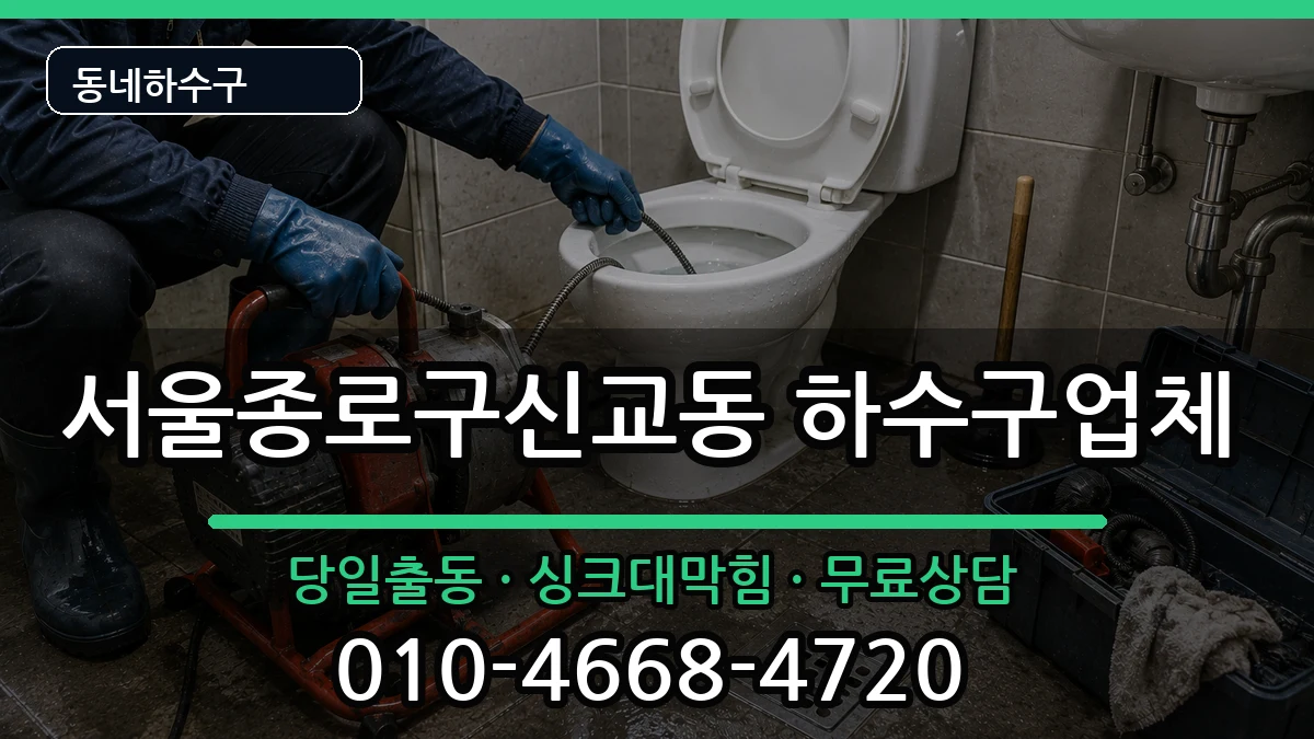 서울종로구신교동 하수구막힘 서울종로구신교동 하수구막힘 증상 처리 안내 이미지 2