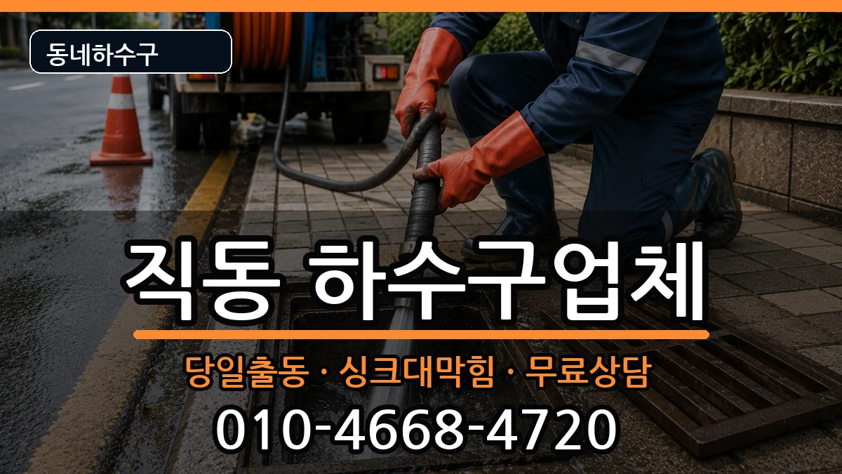 경기광주시직동 하수구막힘 경기광주시직동 하수구막힘 증상 처리 안내 이미지 1