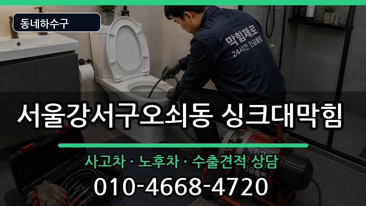서울강서구오쇠동 싱크대막힘 서울강서구오쇠동 싱크대막힘 증상 처리 안내 이미지 2