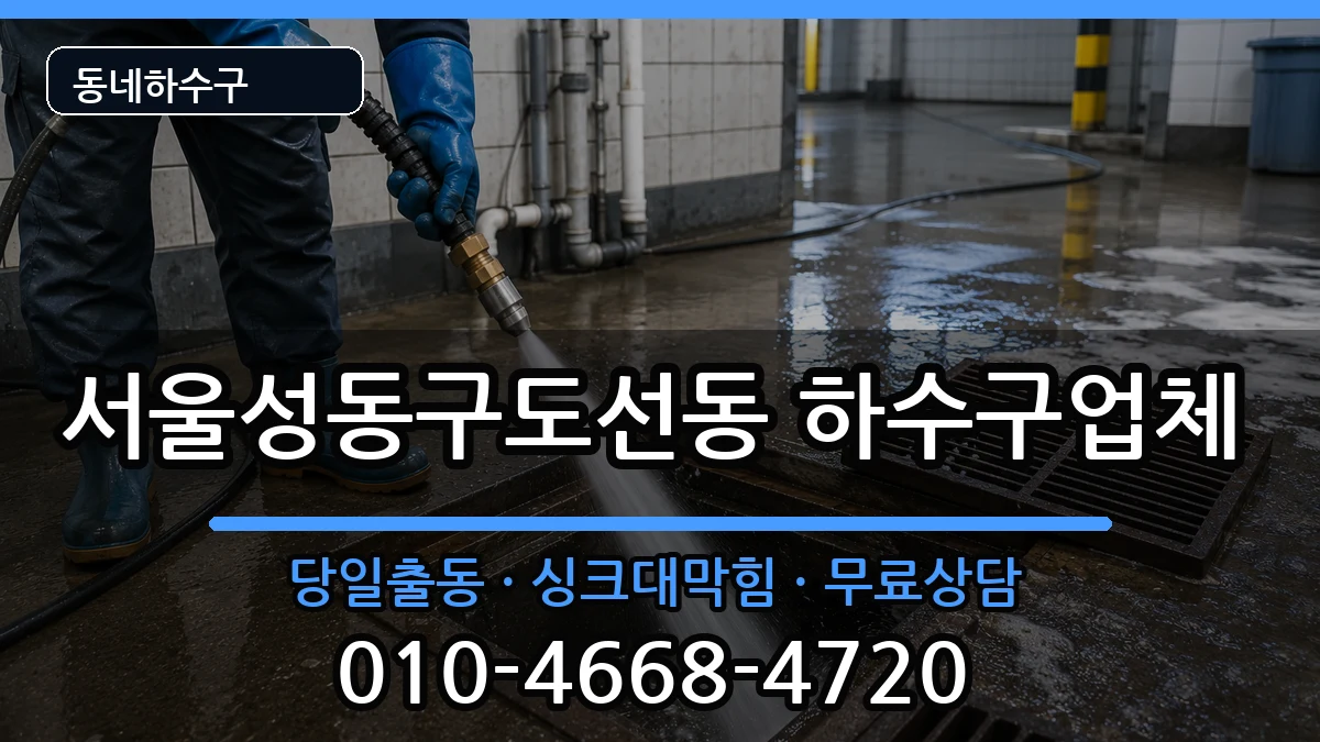 서울성동구도선동 하수구막힘 서울성동구도선동 하수구막힘 증상 처리 안내 이미지 3
