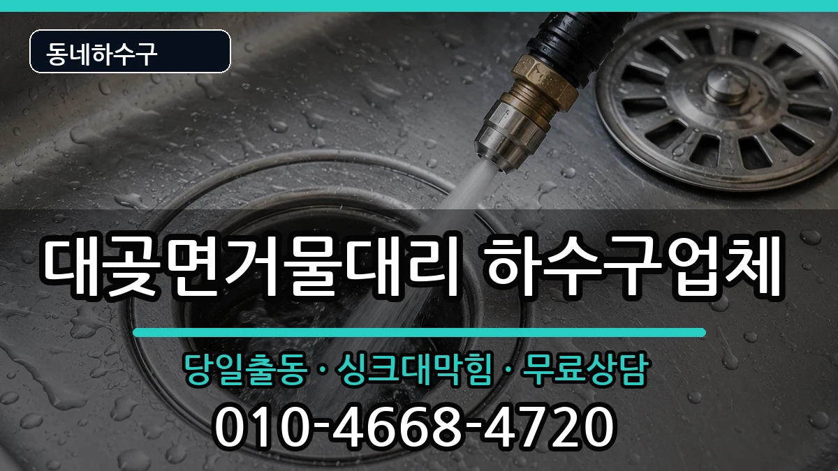 경기김포시대곶면거물대리  하수구막힘 비용형