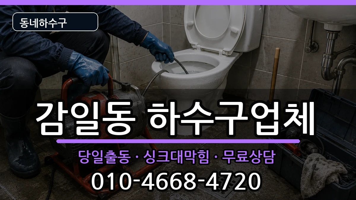 경기하남시감일동 하수구막힘 증상 처리 안내 이미지 2