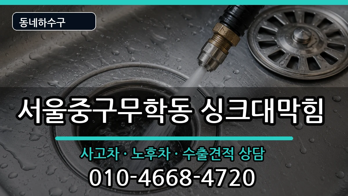 서울중구무학동 싱크대막힘 서울중구무학동 싱크대막힘 증상 처리 안내 이미지 3