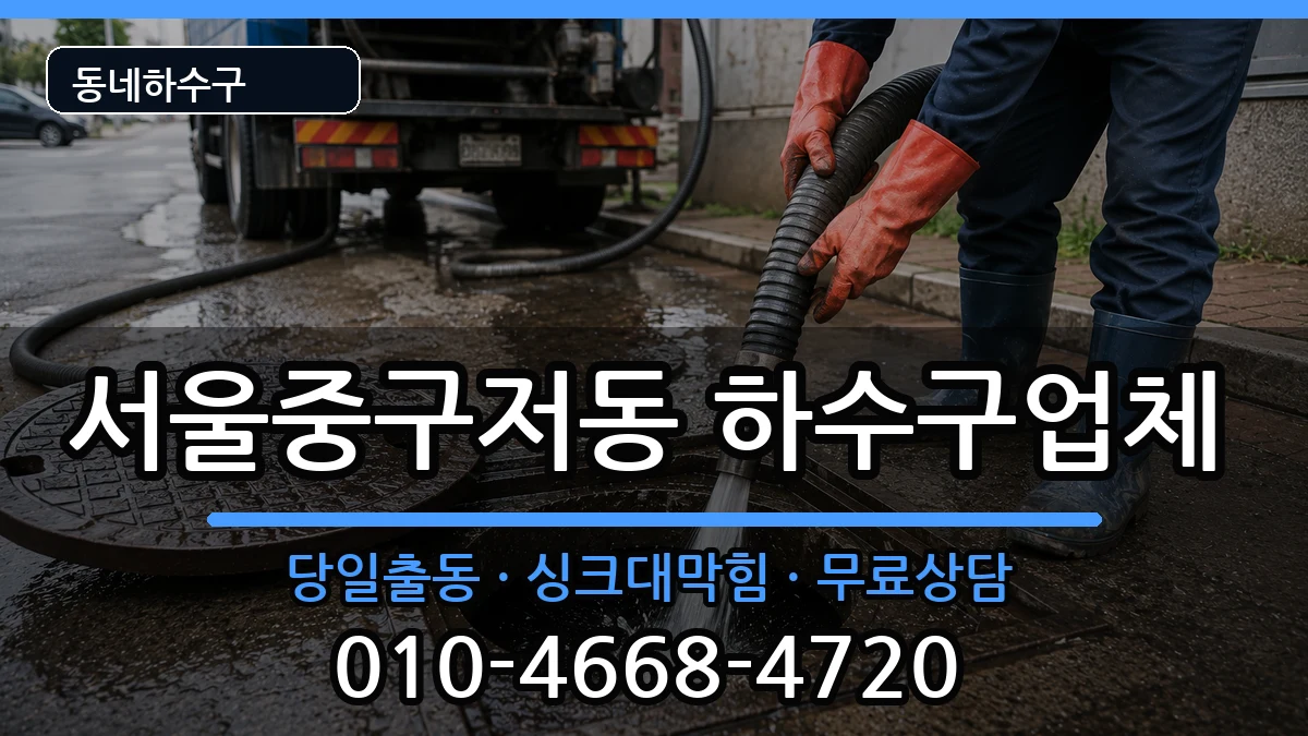 서울중구저동 하수구막힘 서울중구저동 하수구막힘 증상 처리 안내 이미지 1