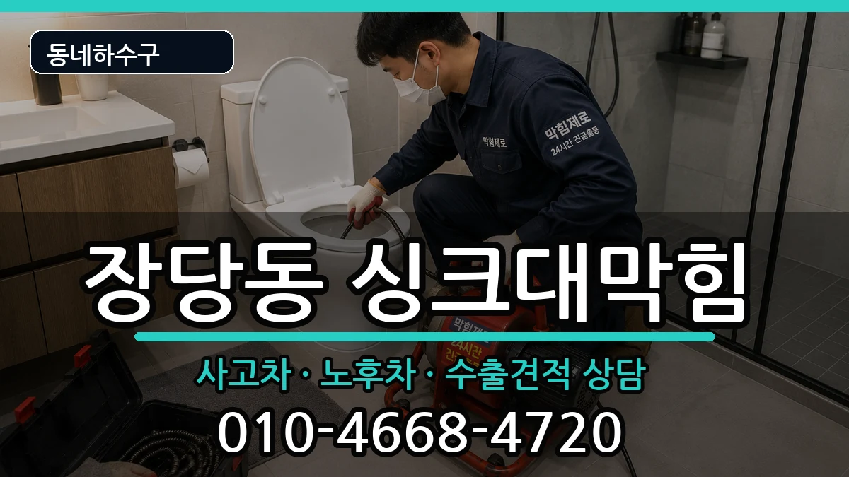 경기평택시장당동 싱크대막힘 증상 처리 안내 이미지 1