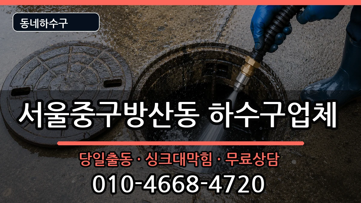 서울중구방산동 하수구막힘 서울중구방산동 하수구막힘 증상 처리 안내 이미지 3