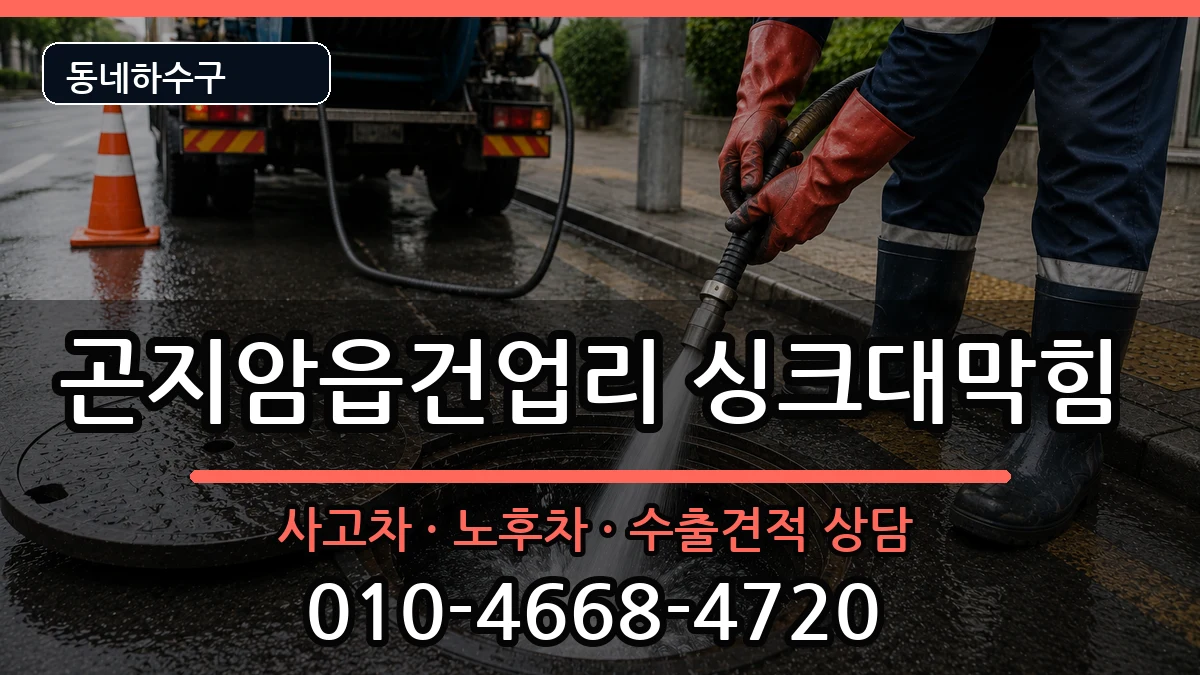 경기광주시곤지암읍건업리 싱크대막힘 경기광주시곤지암읍건업리 싱크대막힘 증상 처리 안내 이미지 3