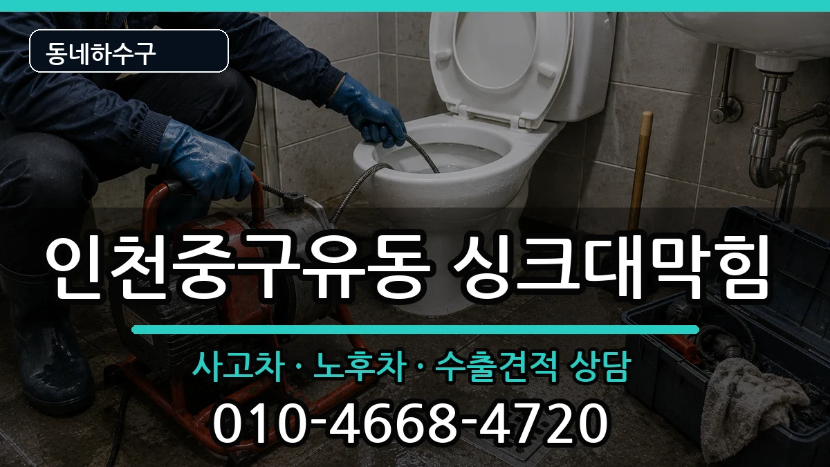 인천중구유동 싱크대막힘 인천중구유동 싱크대막힘 증상 처리 안내 이미지 1