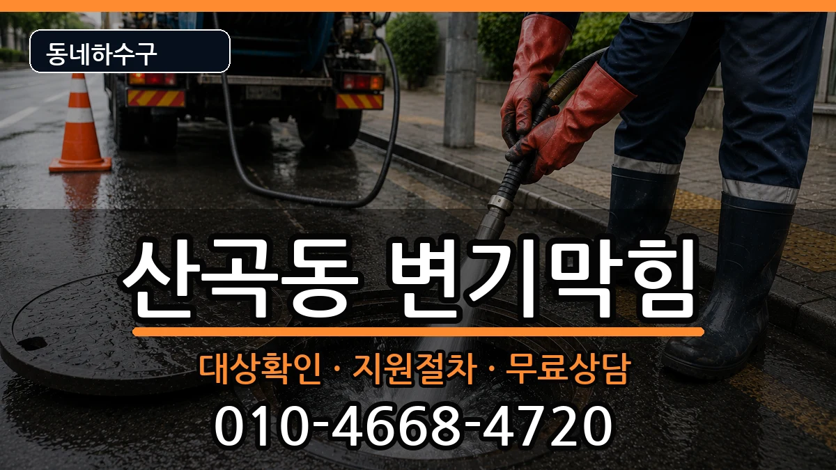 경기의정부시산곡동  변기막힘 질문형