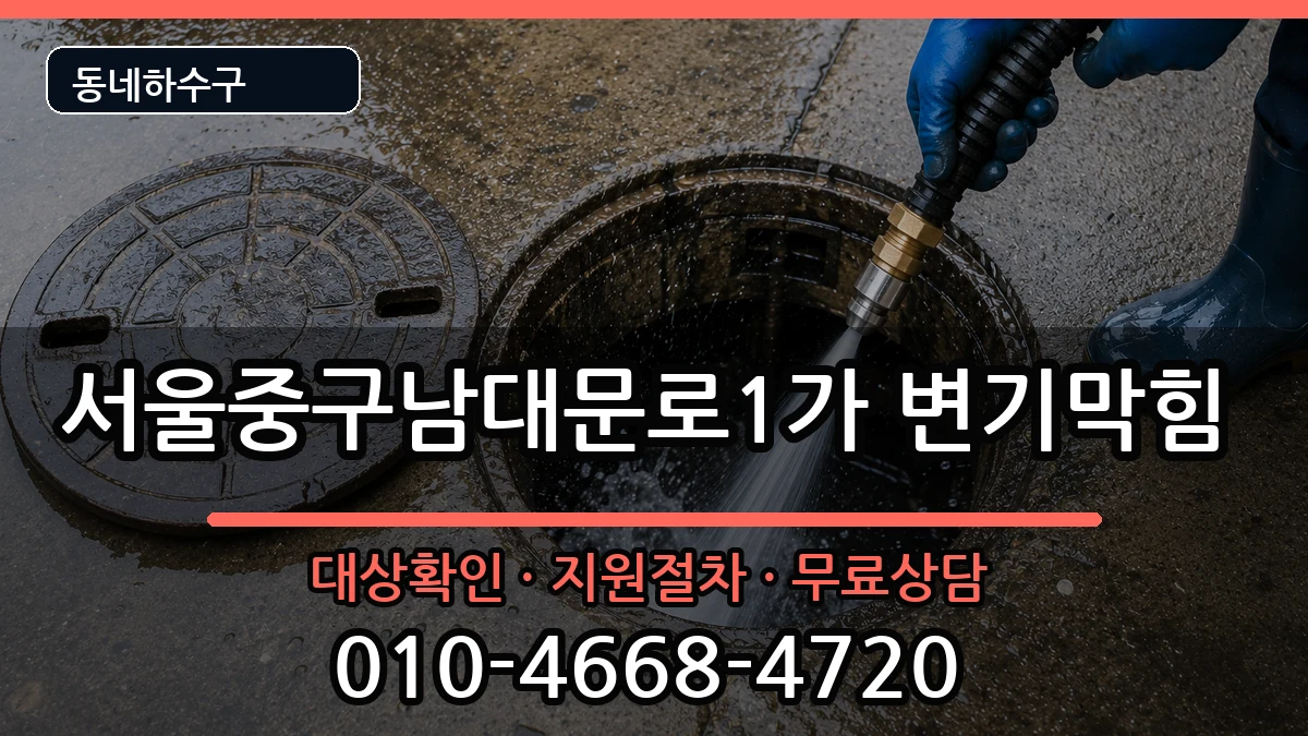 서울중구남대문로1가  변기막힘 FAQ형
