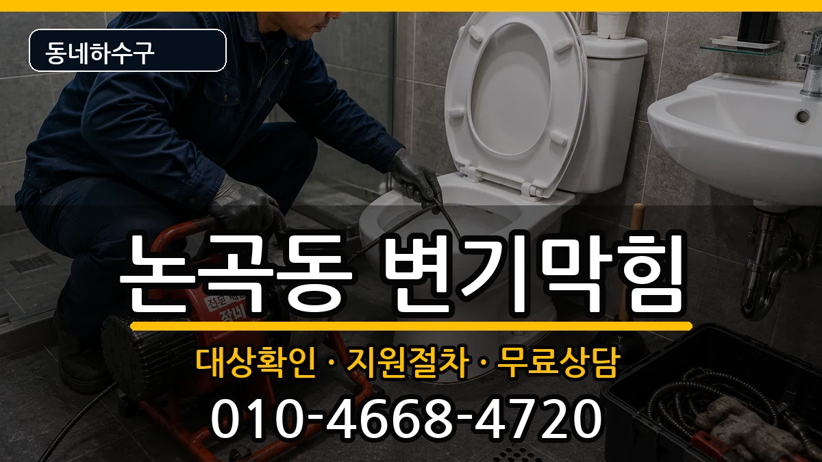 경기시흥시논곡동 변기막힘 증상 처리 안내 이미지 1