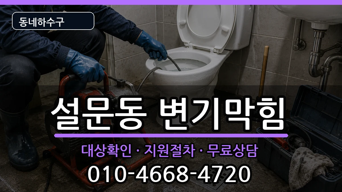 경기고양시일산동구설문동  변기막힘 비교형