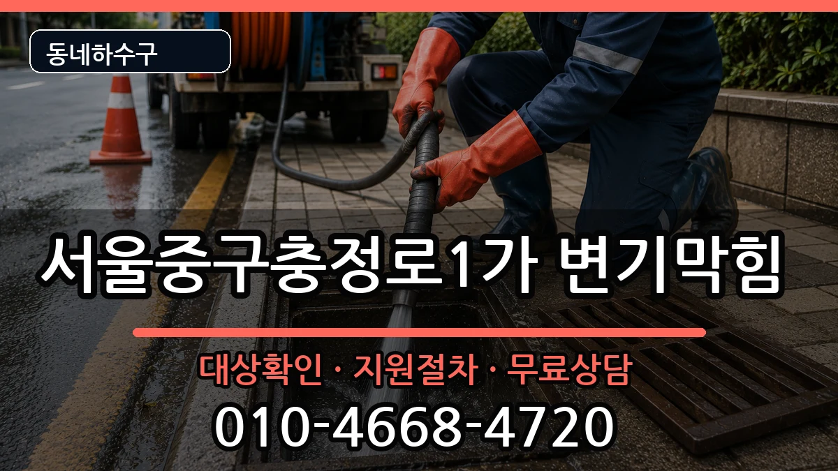 서울중구충정로1가  변기막힘 질문형