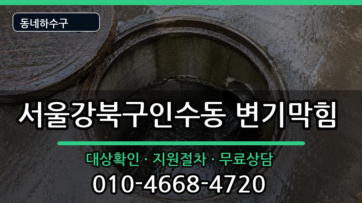 서울강북구인수동 변기막힘 서울강북구인수동 변기막힘 증상 처리 안내 이미지 1