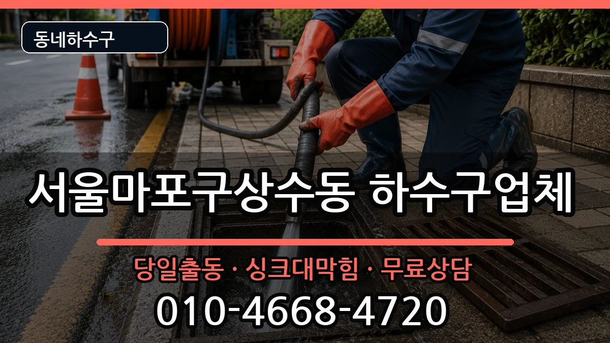 서울마포구상수동 하수구막힘 서울마포구상수동 하수구막힘 증상 처리 안내 이미지 3