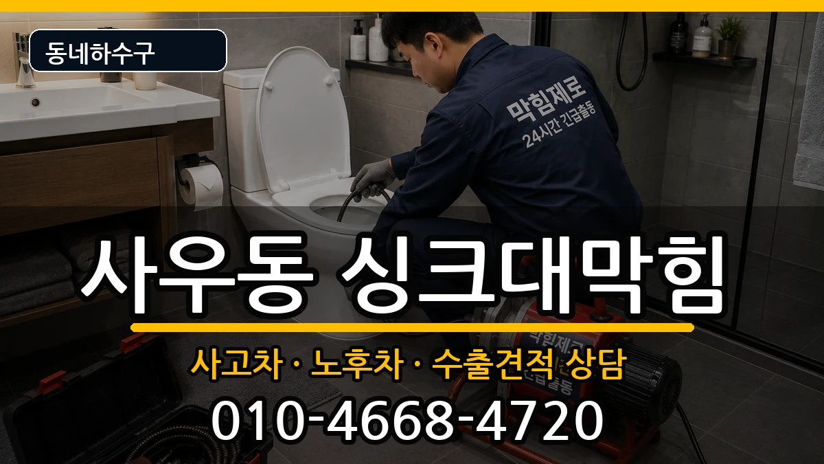 경기김포시사우동 싱크대막힘 경기김포시사우동 싱크대막힘 증상 처리 안내 이미지 3