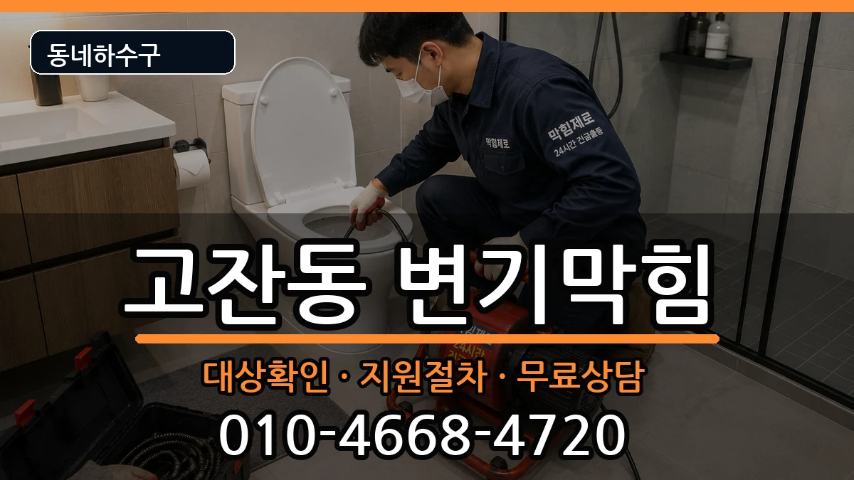 경기안산시단원구고잔동 변기막힘 경기안산시단원구고잔동 변기막힘 증상 처리 안내 이미지 1