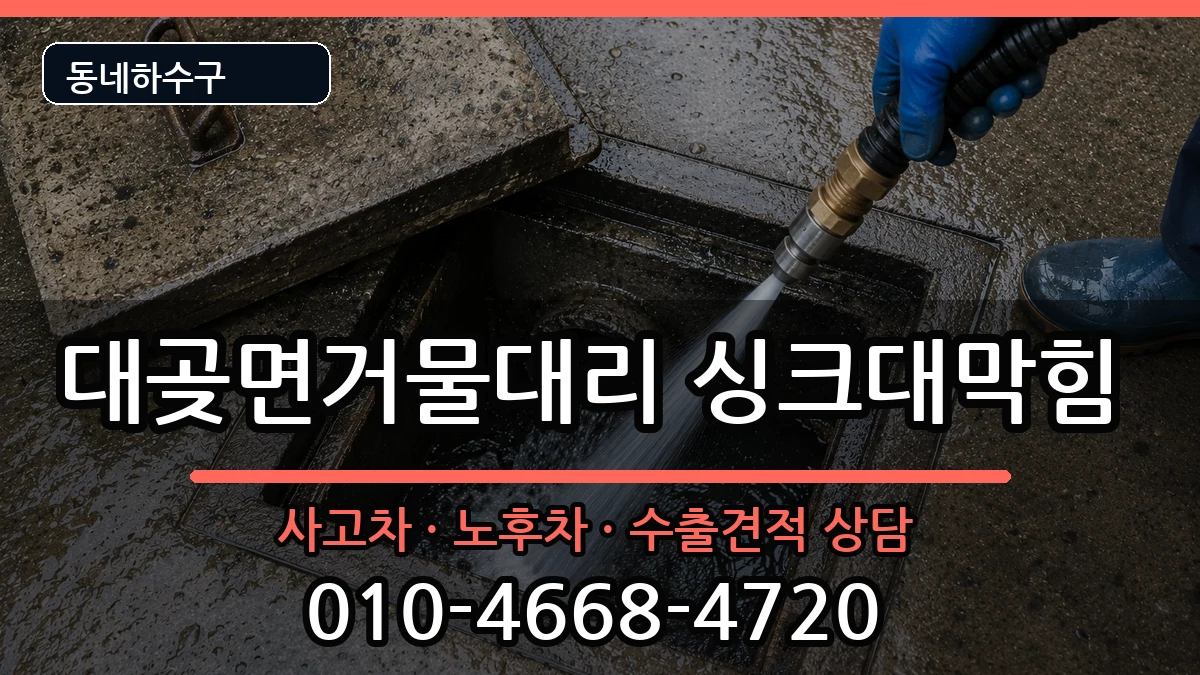 경기김포시대곶면거물대리  싱크대막힘 주의사항형