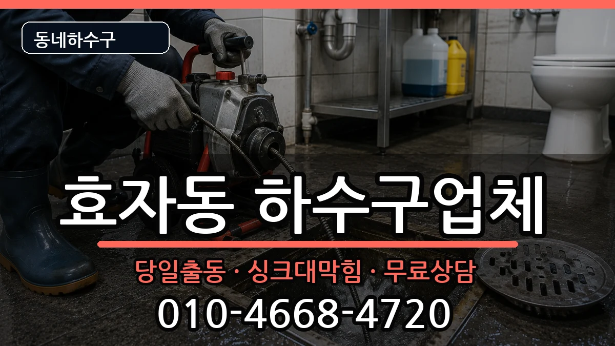 경기고양시덕양구효자동 하수구막힘 경기고양시덕양구효자동 하수구막힘 증상 처리 안내 이미지 3