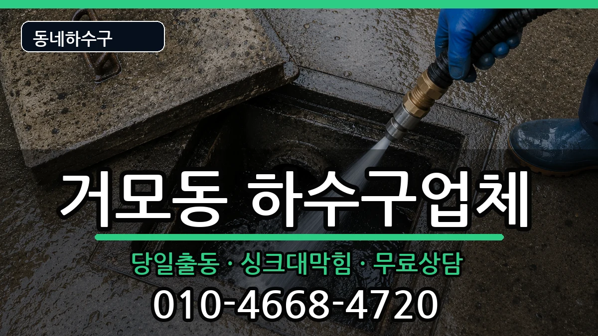 경기시흥시거모동 하수구막힘 경기시흥시거모동 하수구막힘 증상 처리 안내 이미지 1