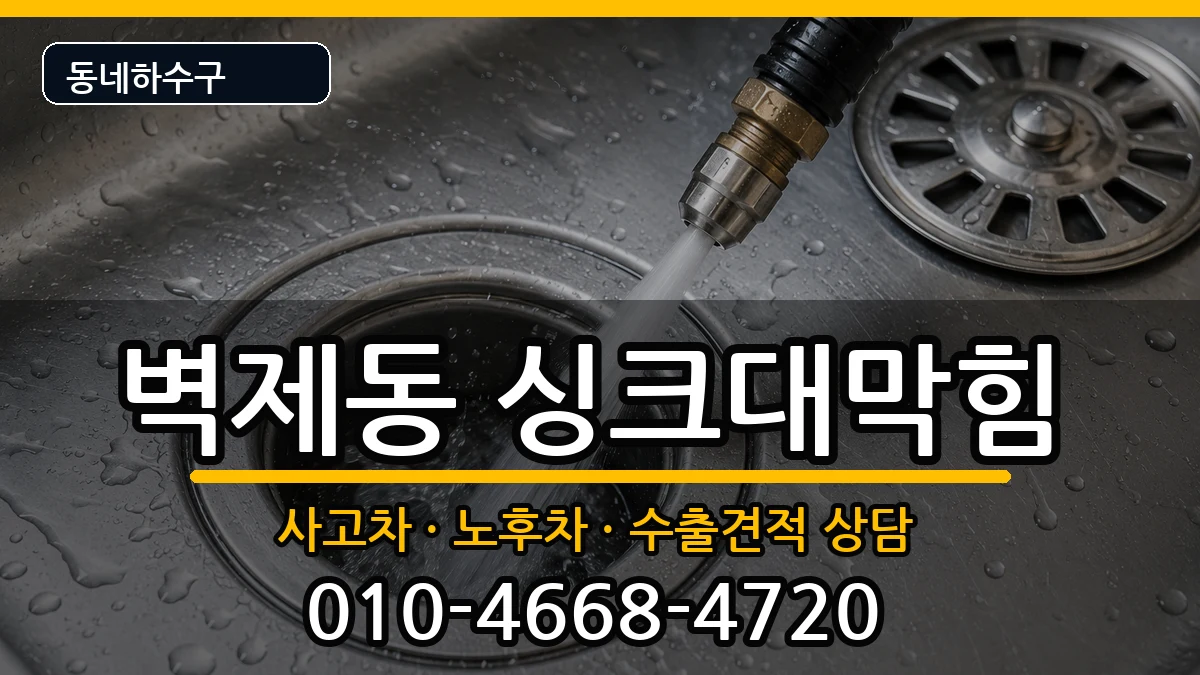 경기고양시덕양구벽제동 싱크대막힘 증상 처리 안내 이미지 3
