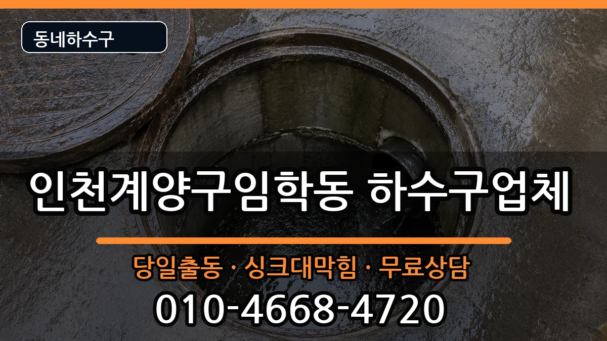 인천계양구임학동 하수구막힘 인천계양구임학동 하수구막힘 증상 처리 안내 이미지 2