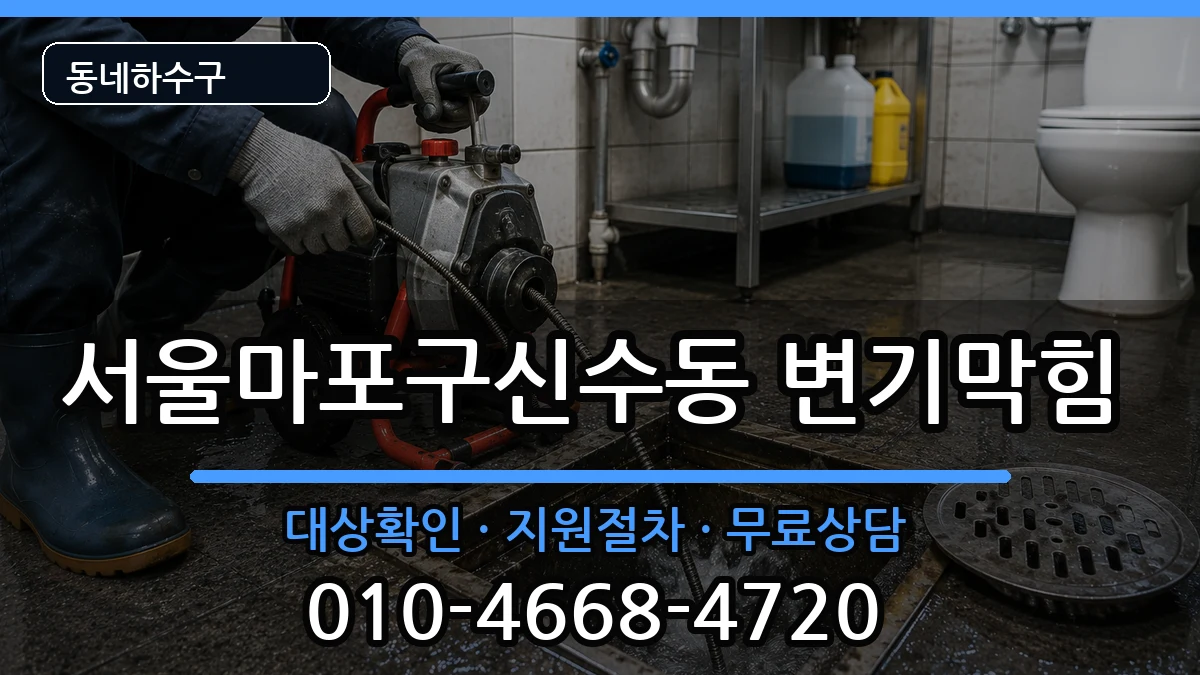 서울마포구신수동  변기막힘 정보형