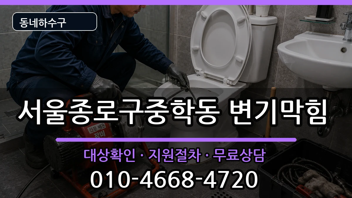 서울종로구중학동 변기막힘 서울종로구중학동 변기막힘 증상 처리 안내 이미지 2