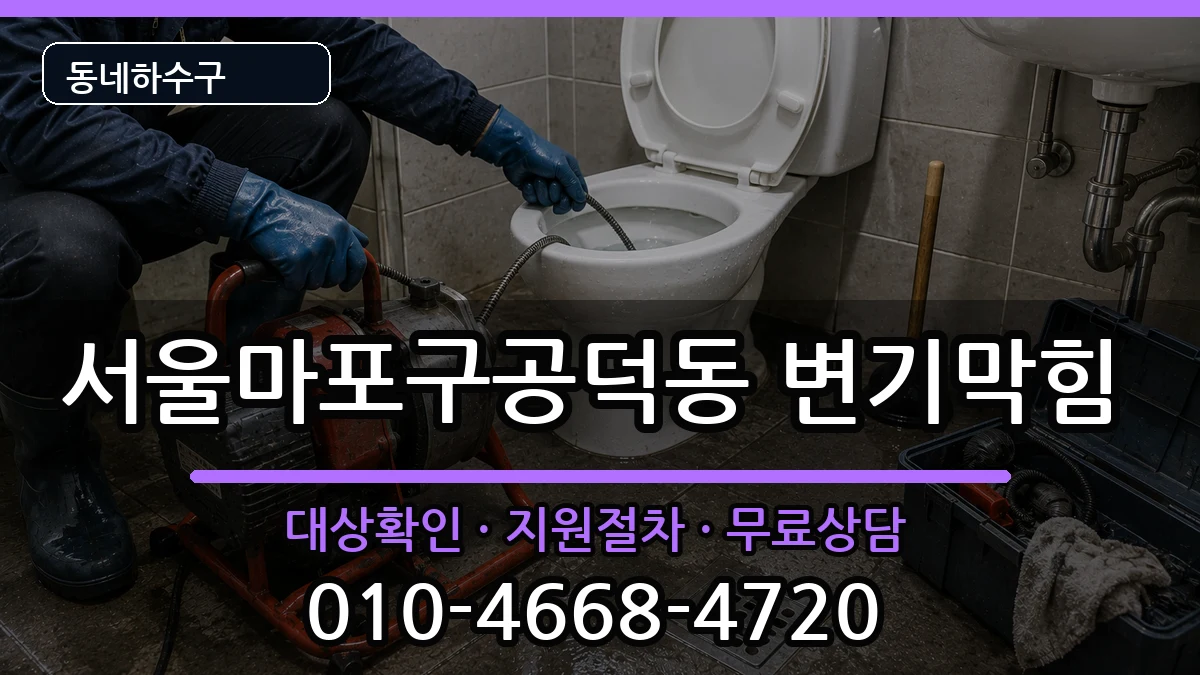 서울마포구공덕동 변기막힘 서울마포구공덕동 변기막힘 증상 처리 안내 이미지 3