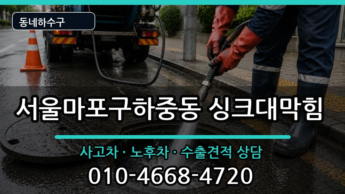 서울마포구하중동 싱크대막힘 서울마포구하중동 싱크대막힘 증상 처리 안내 이미지 2