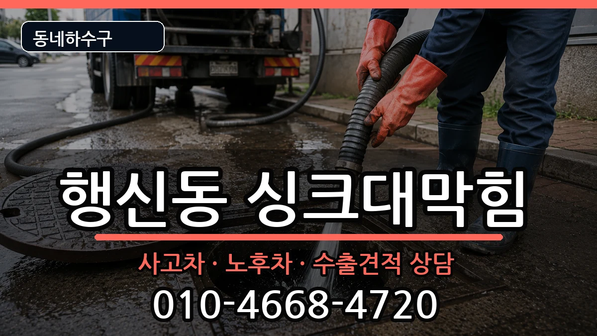 경기고양시덕양구행신동  싱크대막힘 정보형