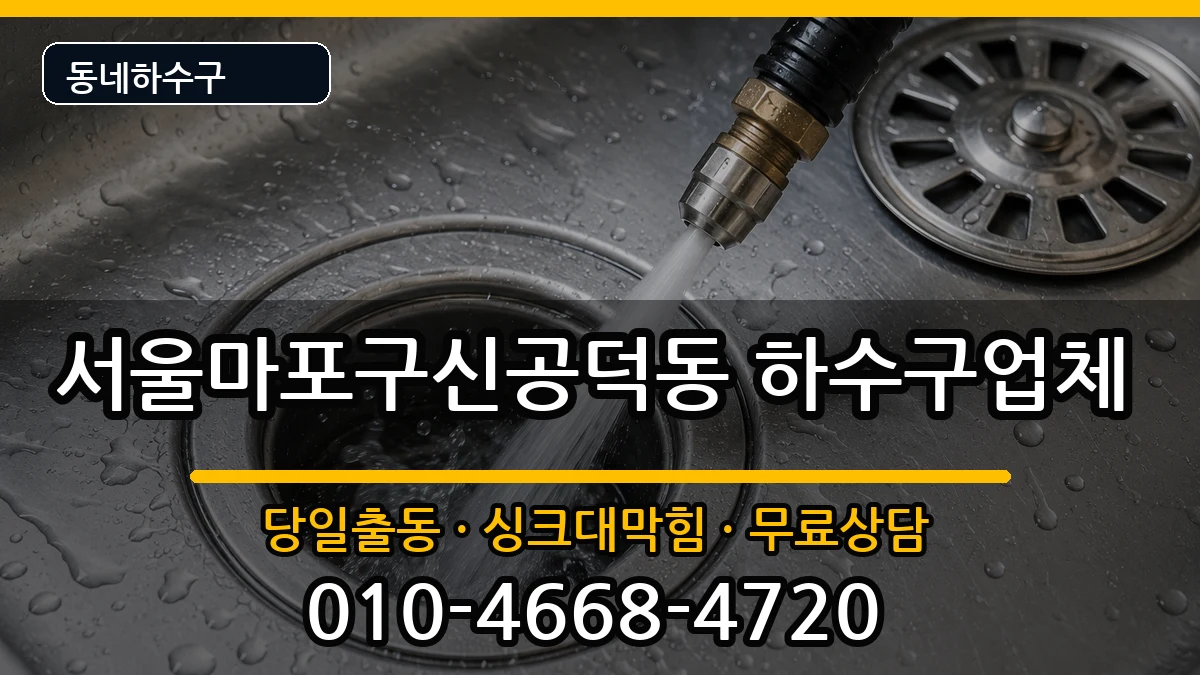 서울마포구신공덕동 하수구막힘 서울마포구신공덕동 하수구막힘 증상 처리 안내 이미지 1