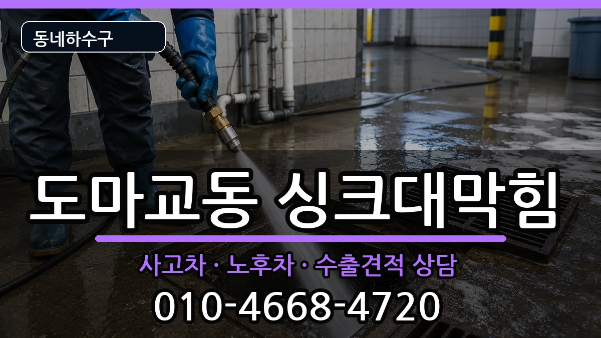 경기군포시도마교동  싱크대막힘 지역형