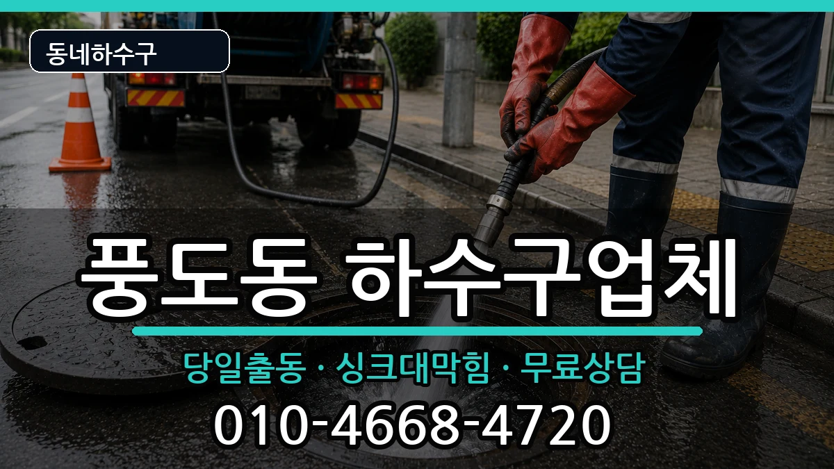 경기안산시단원구풍도동  하수구막힘 질문형
