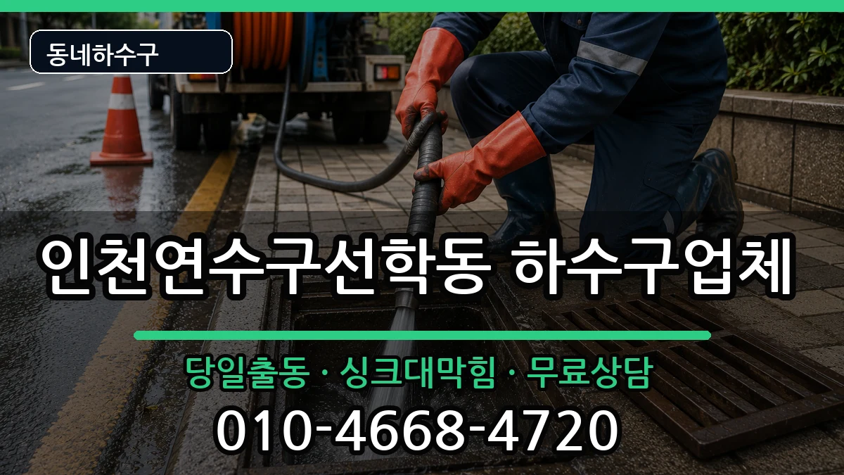 인천연수구선학동 하수구막힘 인천연수구선학동 하수구막힘 증상 처리 안내 이미지 1