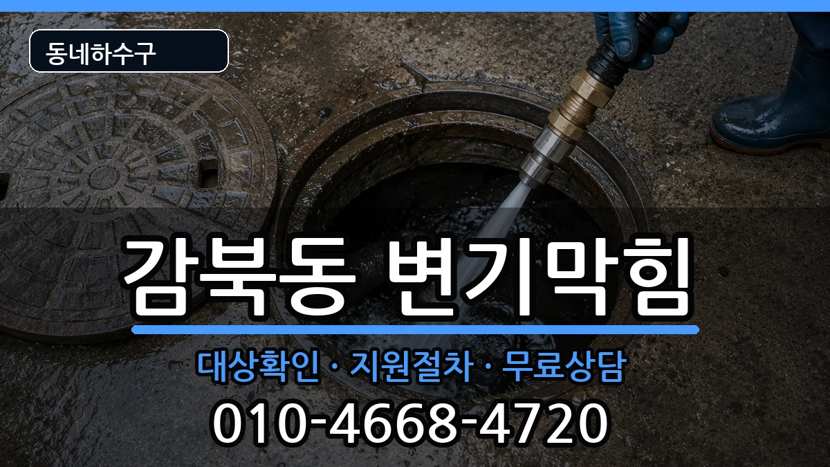 경기하남시감북동 변기막힘 경기하남시감북동 변기막힘 증상 처리 안내 이미지 2
